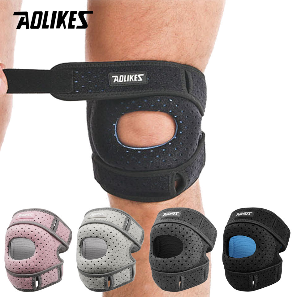 Knee Guard Hard - AOLIKES 1PC Patella Kniebrace Knie Compressie