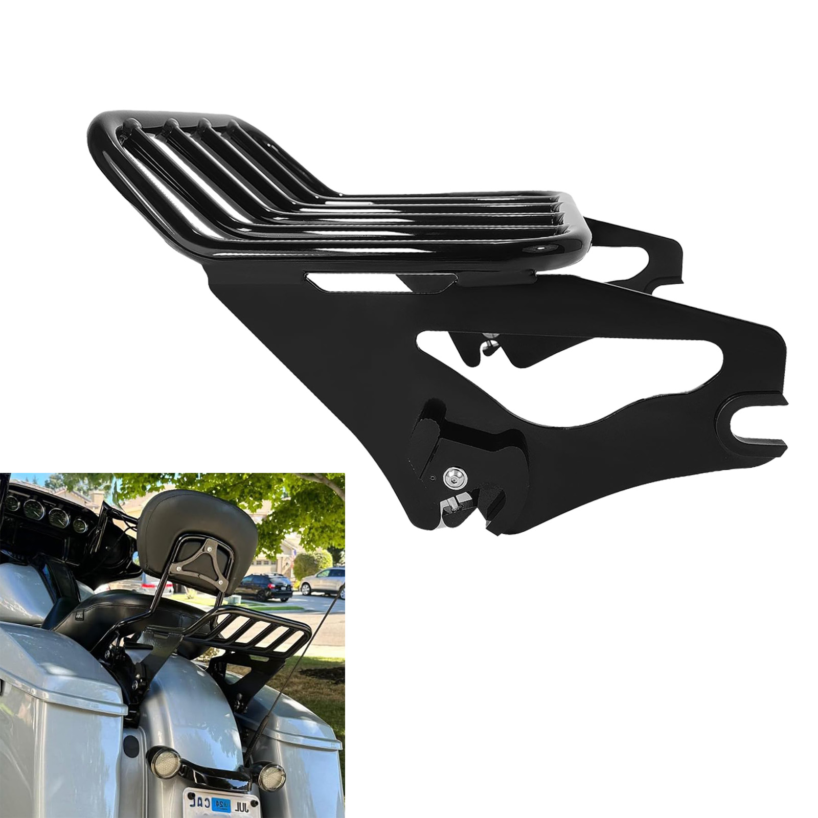 Motorcycle Gear Rack - Afneembaar bagagerek voor twee personen voor