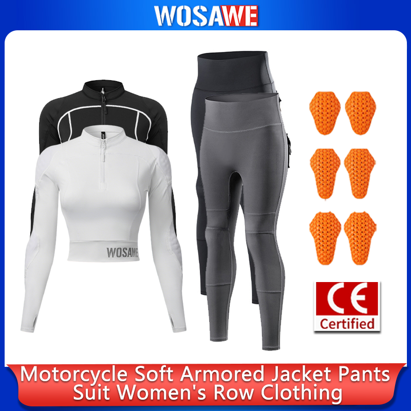 Motorcycle Gear Full Suit - WOSAWE Dames Motorpak Zomer Crop Jack
