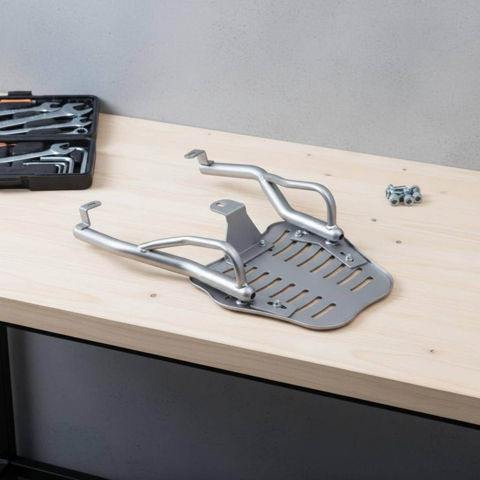 Motorcycle Gear Rack - Opbergboxbeugel voor motorfietsen Verdikt materiaal Bagagerek
