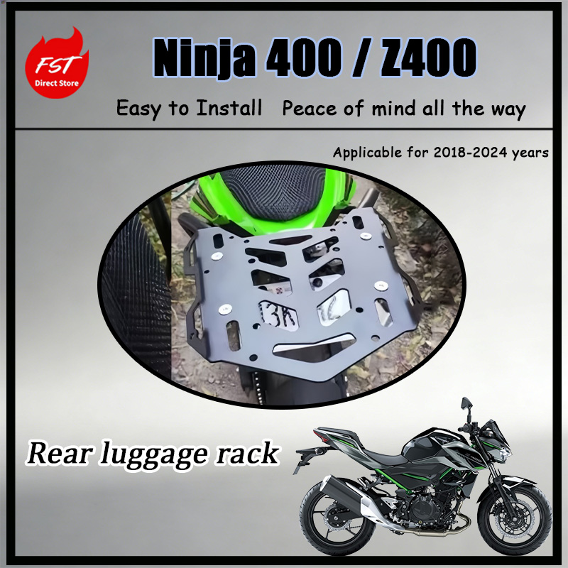 Motorcycle Gear Rack - VOOR Ninja 400 Z400 18-24 Achterspatbord