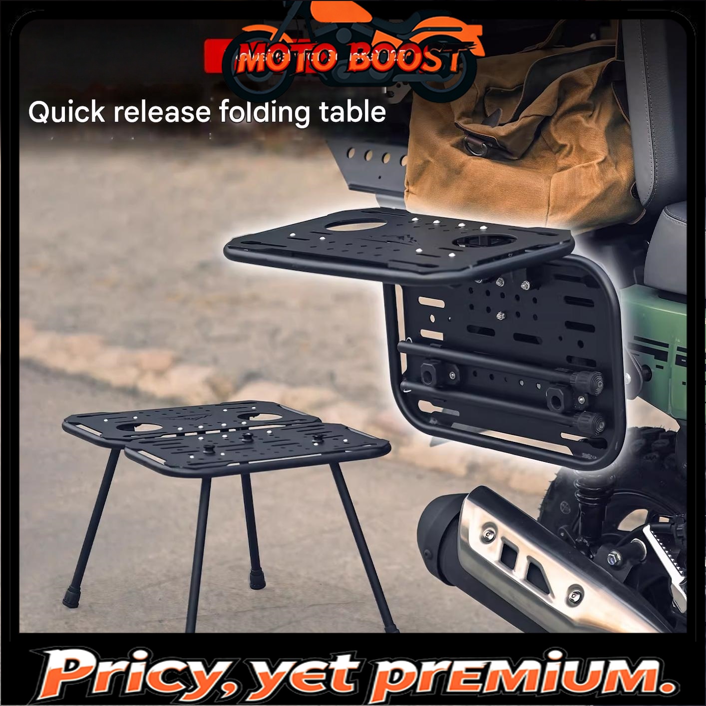 Motorcycle Gear Rack - Voor Honda SquareX125 Quick Release bagagerek