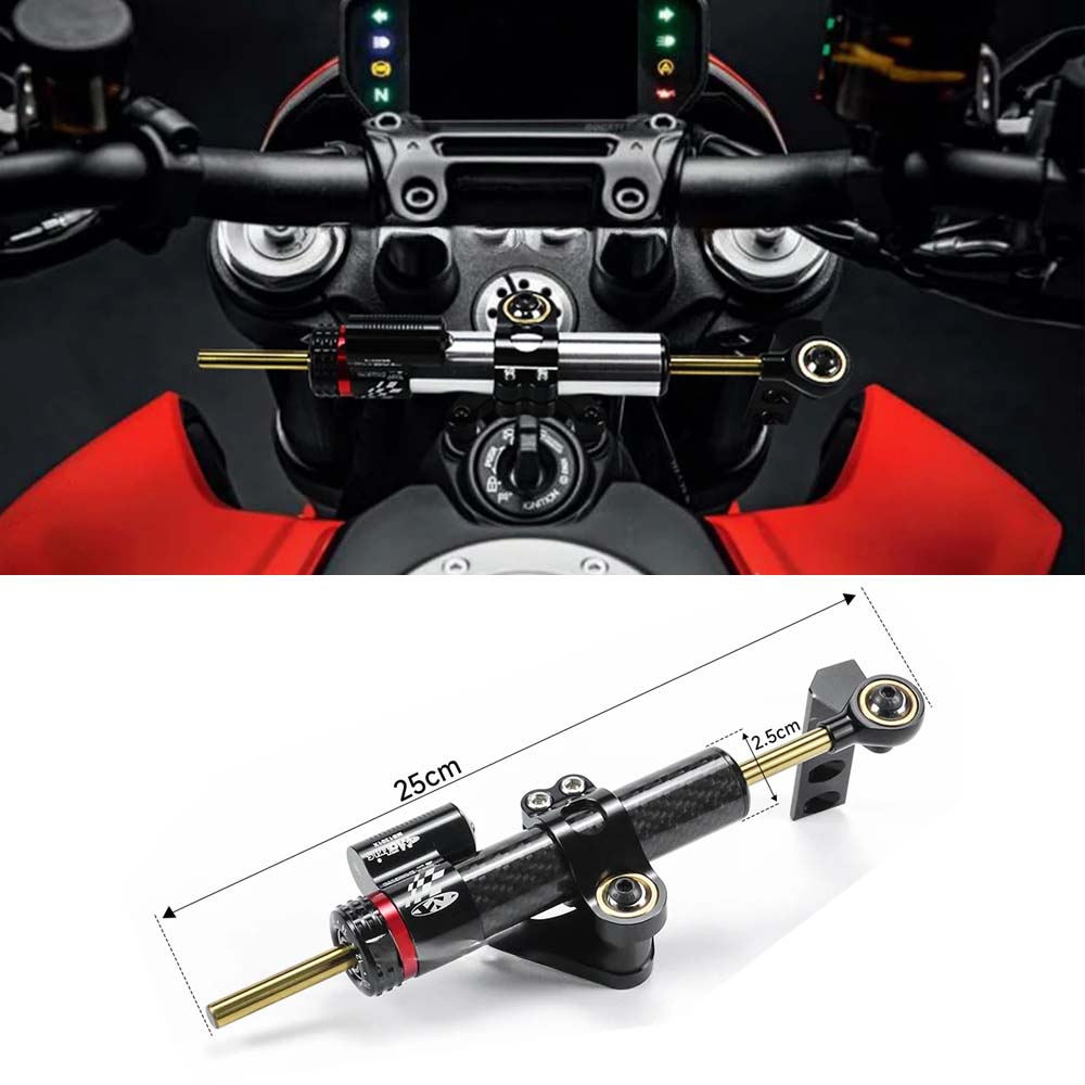 Motorcycle Gear Airbag - Motorfiets Stuurdemper Beugel Stabilizer Montage Kit