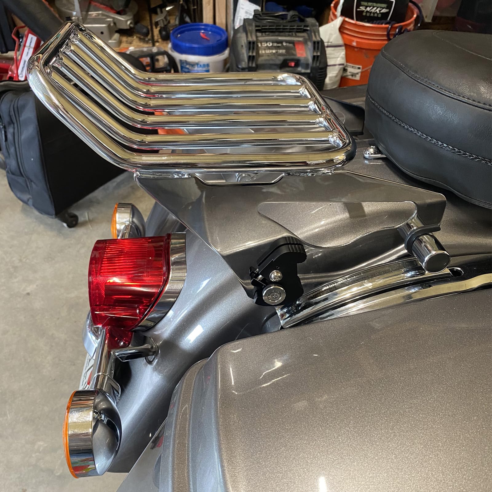 Afneembaar bagagerek voor twee - Motorcycle Gear Rack recensie en prijs