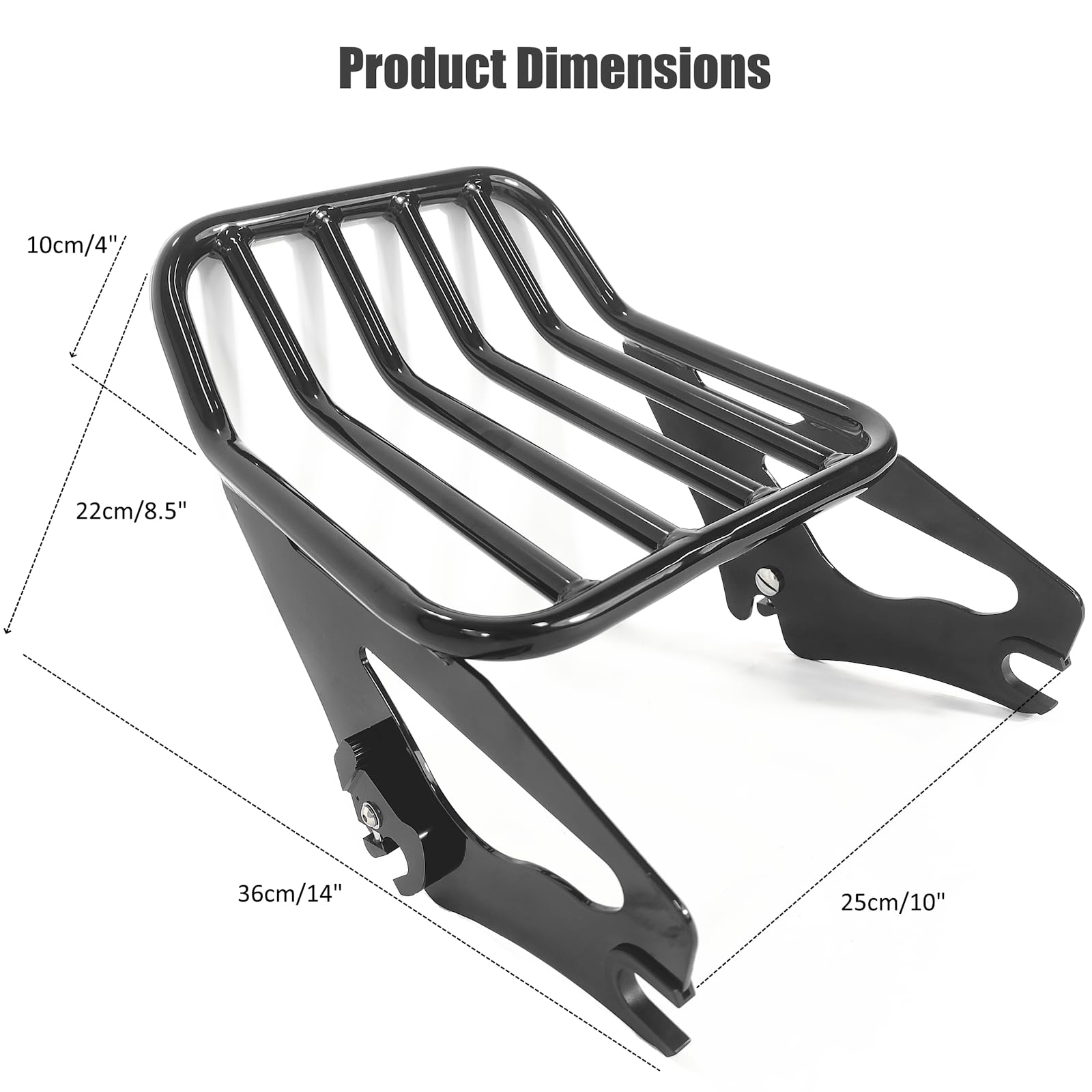 Afneembaar bagagerek voor twee - Motorcycle Gear Rack recensie en prijs