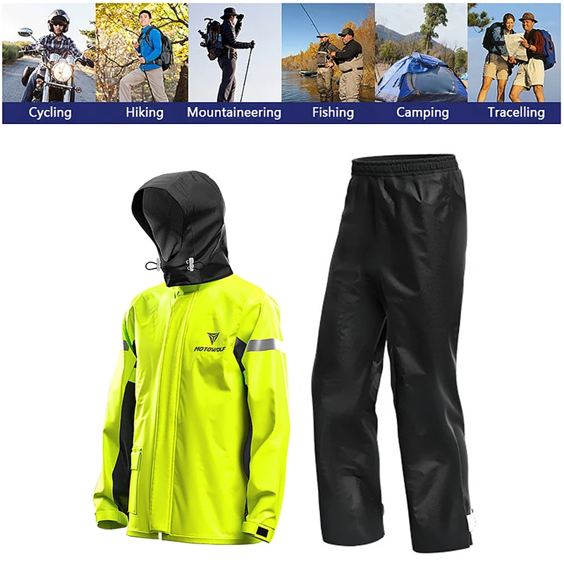 Heren motorregenpak, waterdich - Motorcycle Gear Full Suit recensie en prijs