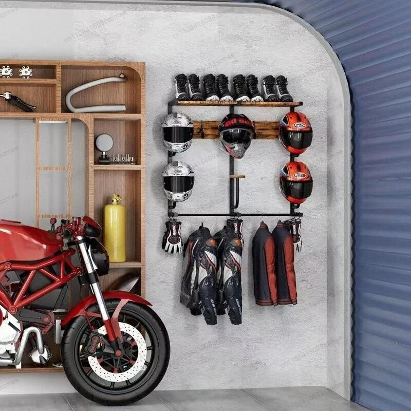 Wandbevestigde helmhouder, mul - Motorcycle Gear Rack recensie en prijs