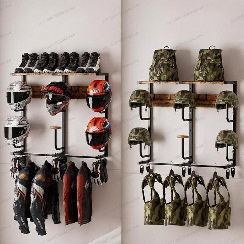 Wandbevestigde helmhouder, mul - Motorcycle Gear Rack recensie en prijs