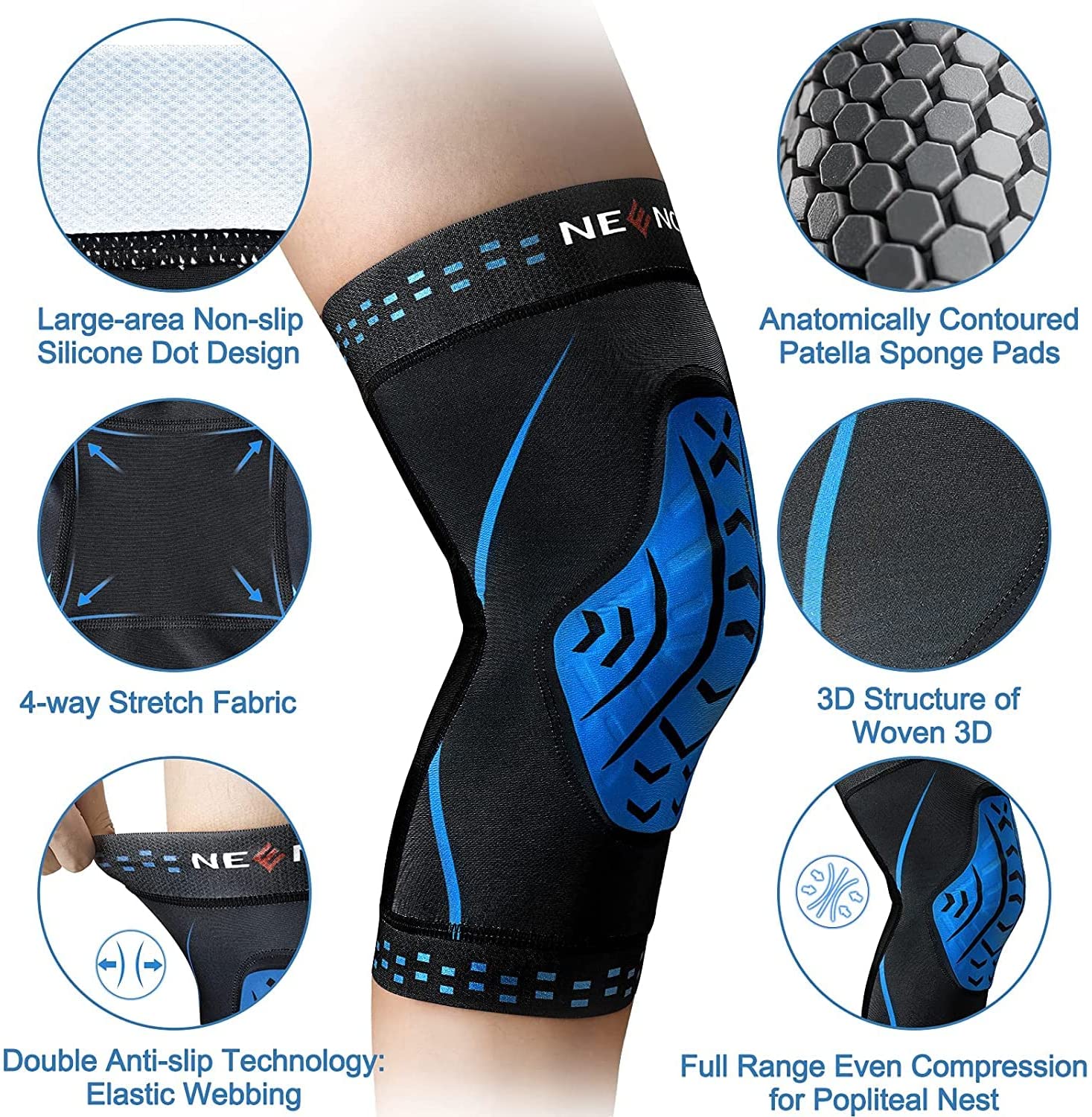 Neenca Knie Brace Compressie K - Knee Guard Hard recensie en prijs