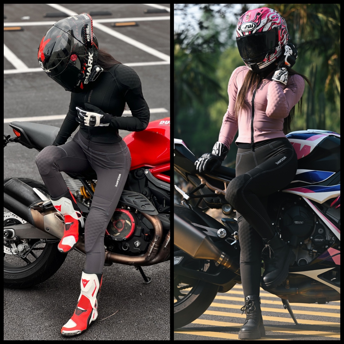WOSAWE Dames motorjas en broek - Motorcycle Gear Full Suit recensie en prijs