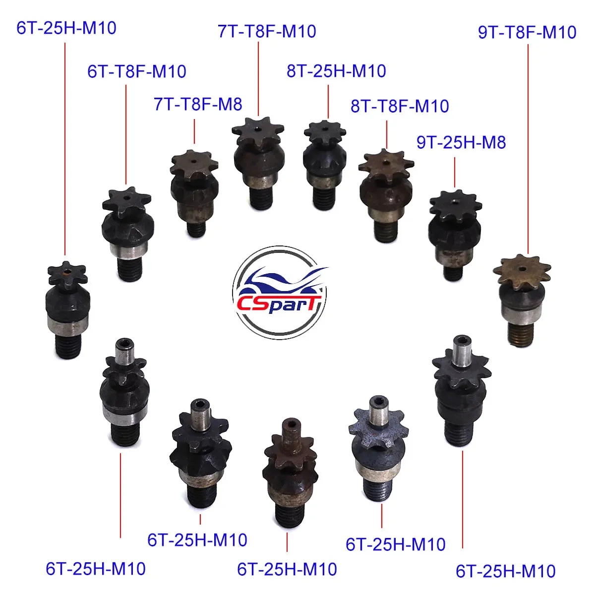 6T 7T 8T 9T 25H T8F M8 M10 Ket - Motorcycle Gear Rack recensie en prijs