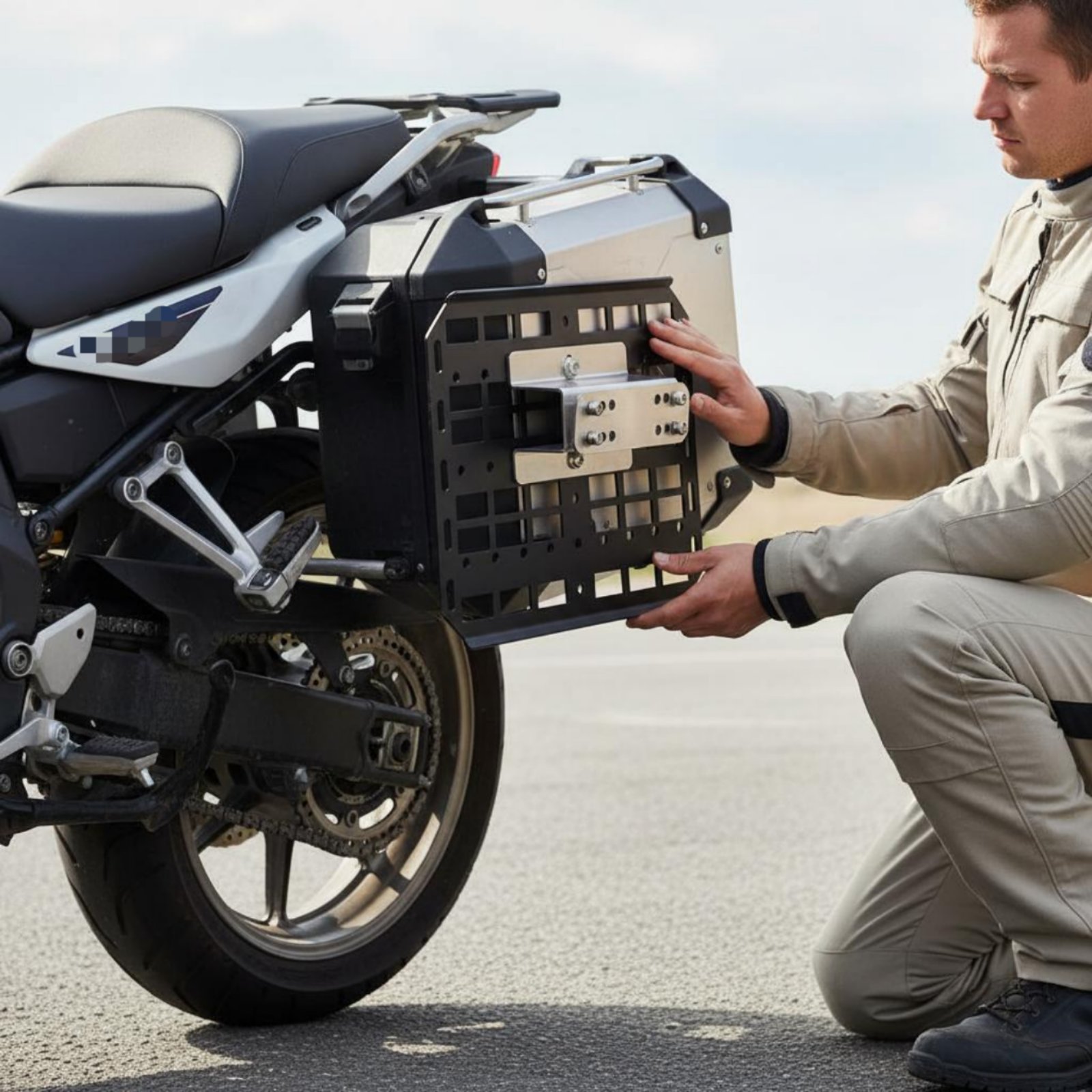 Motorfiets zijtas hanger stijl - Motorcycle Gear Rack recensie en prijs