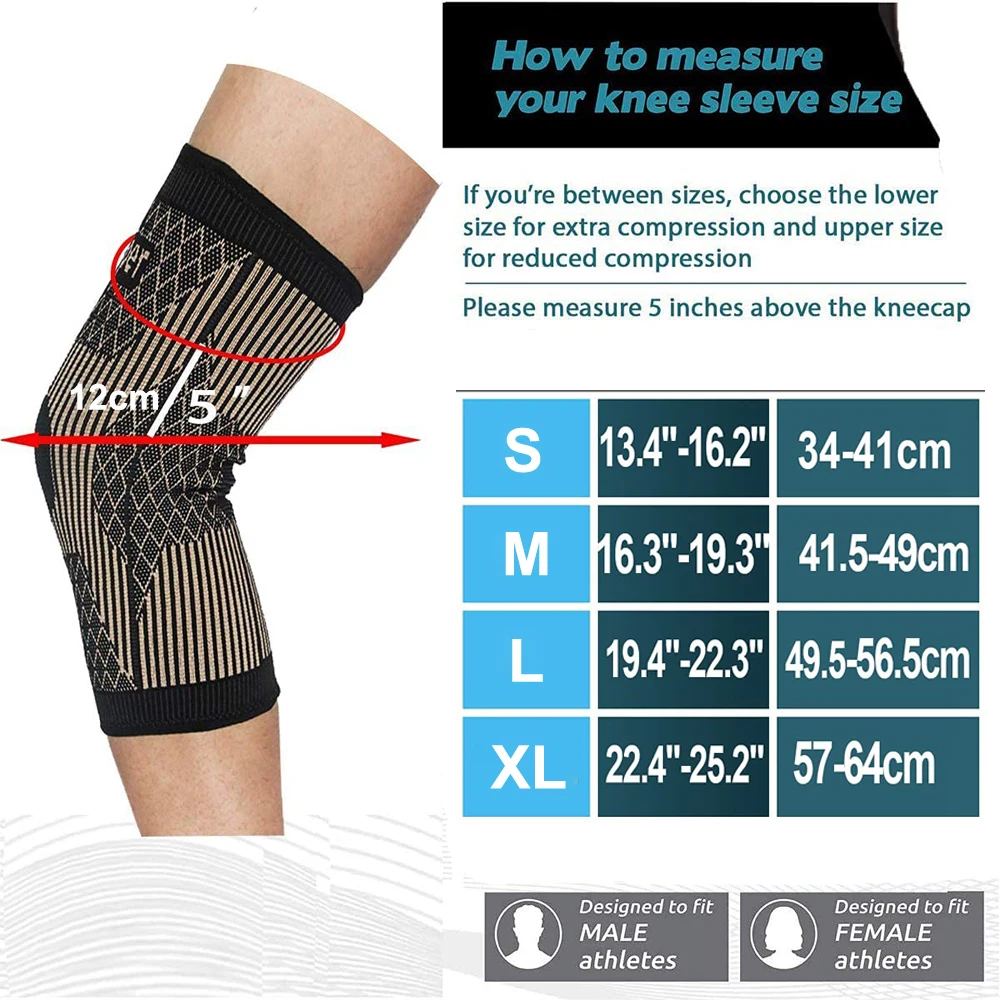 Koperen kniebraces voor dames  - Knee Guard Hard recensie en prijs